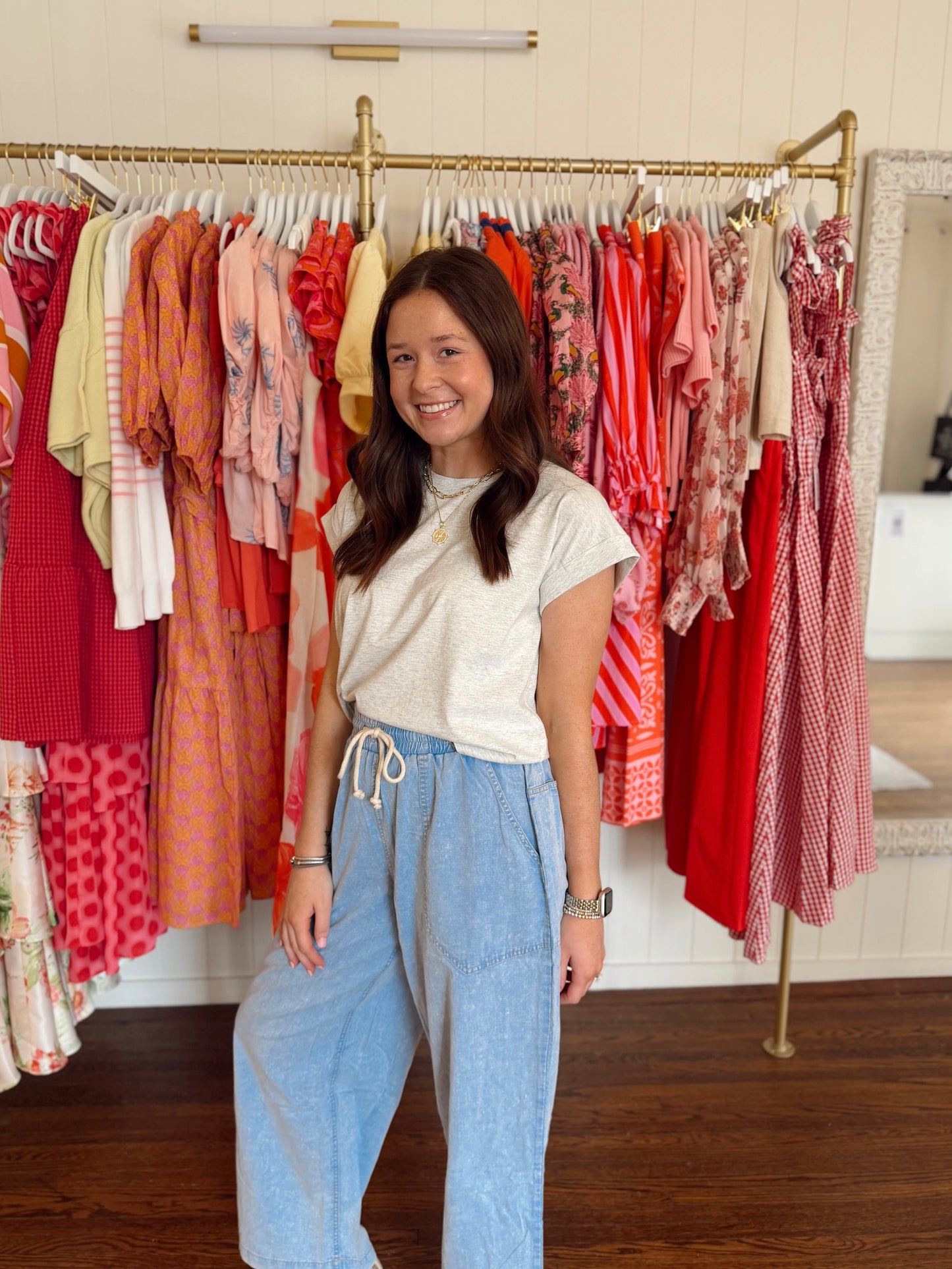 Everyday Mineral Washed Denim Blue Pants