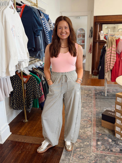 Double Layer Seamless Tank - Pink