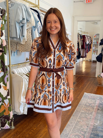 Makenzie Fall Tie Dress