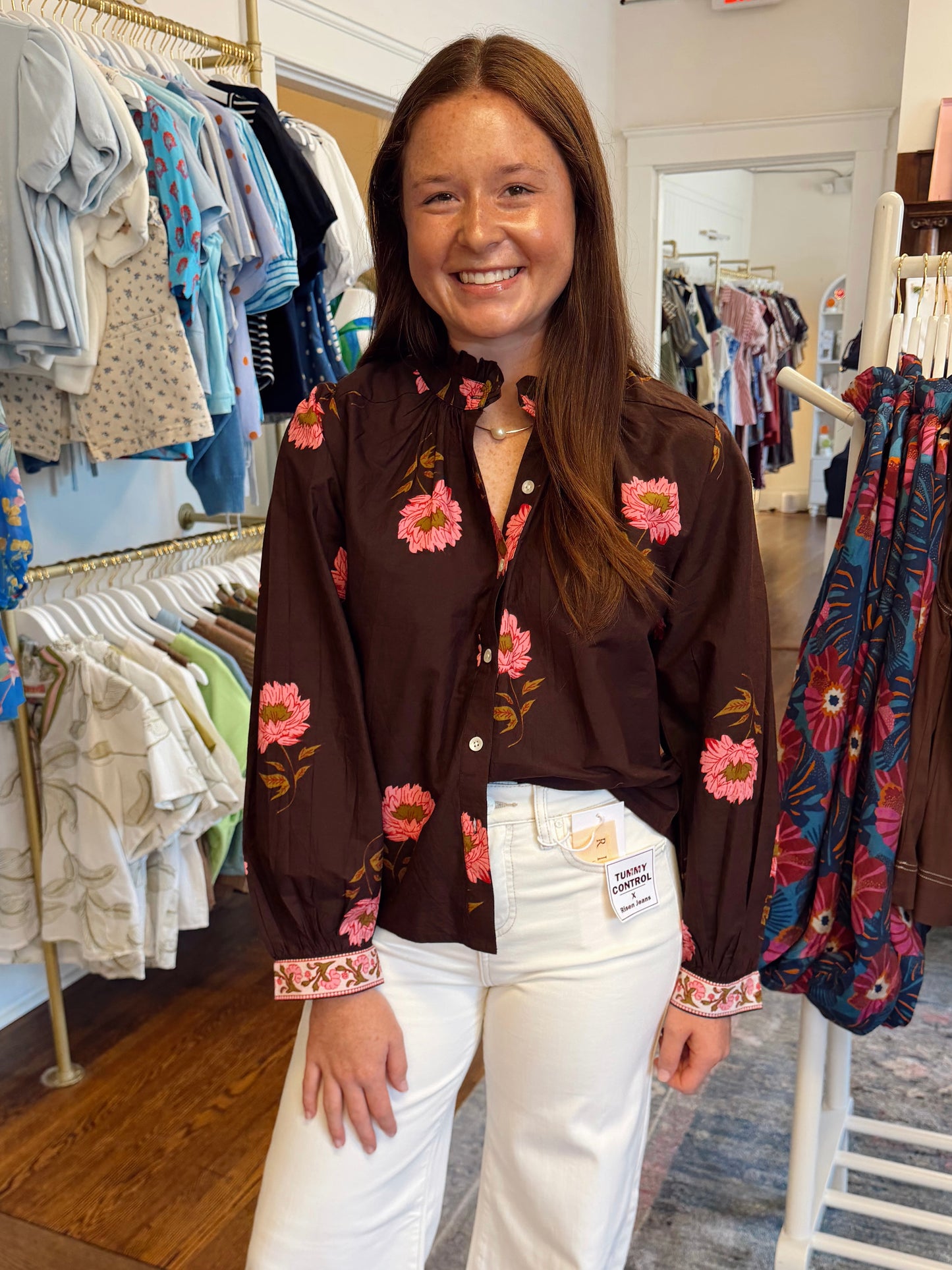 Lola Pattern Cuff Top