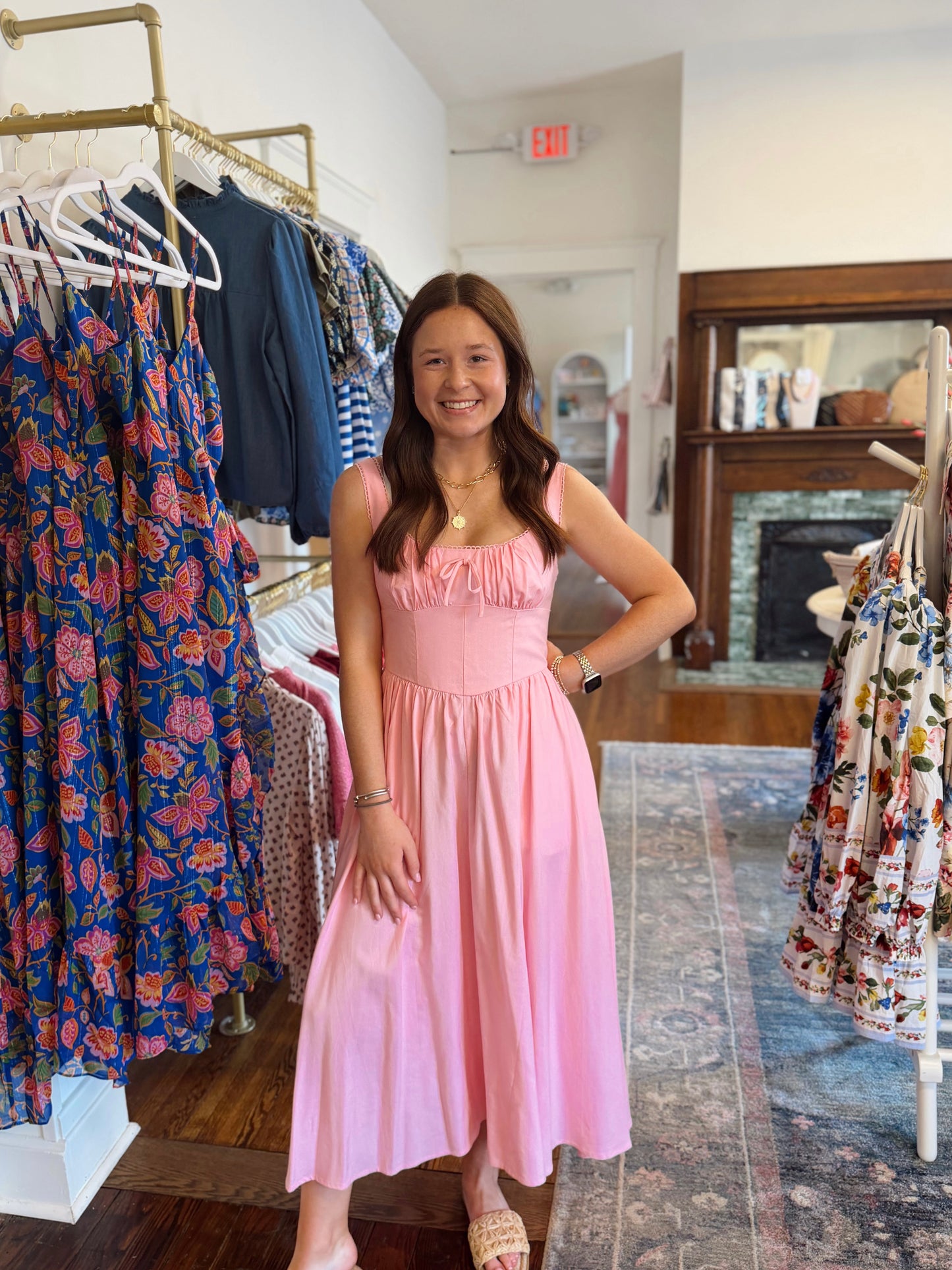Strawberry Milk Princess Waist Dress