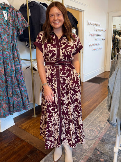 Mandie Plum Maxi Dress