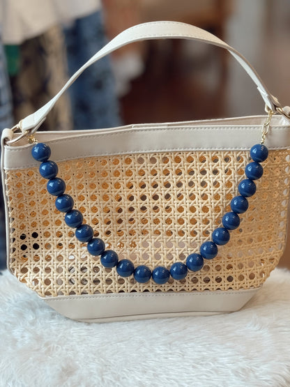Bryce Woven Bucket Bag