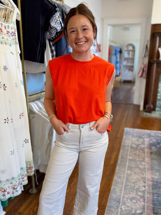 Cherry Sleeveless Top