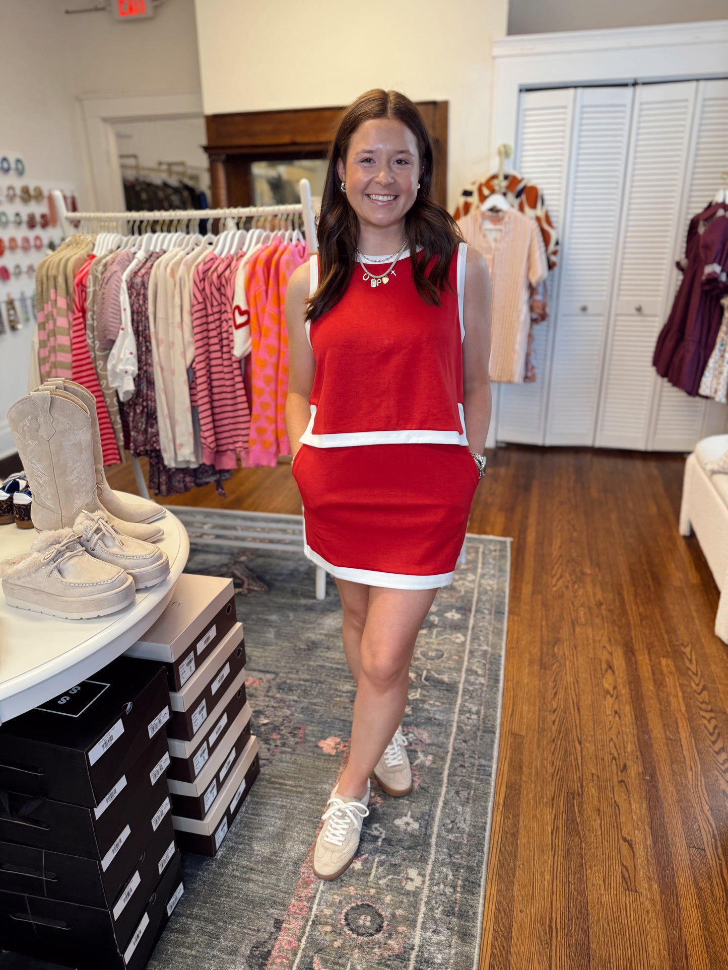Hawley Red Skort
