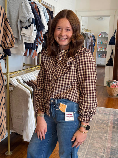 Trudy Checkered Button Down
