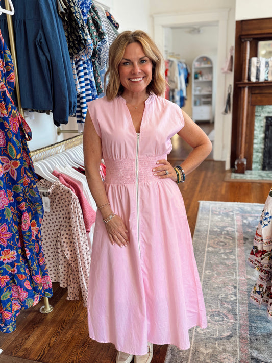 Crawford Pink Stripe Dress