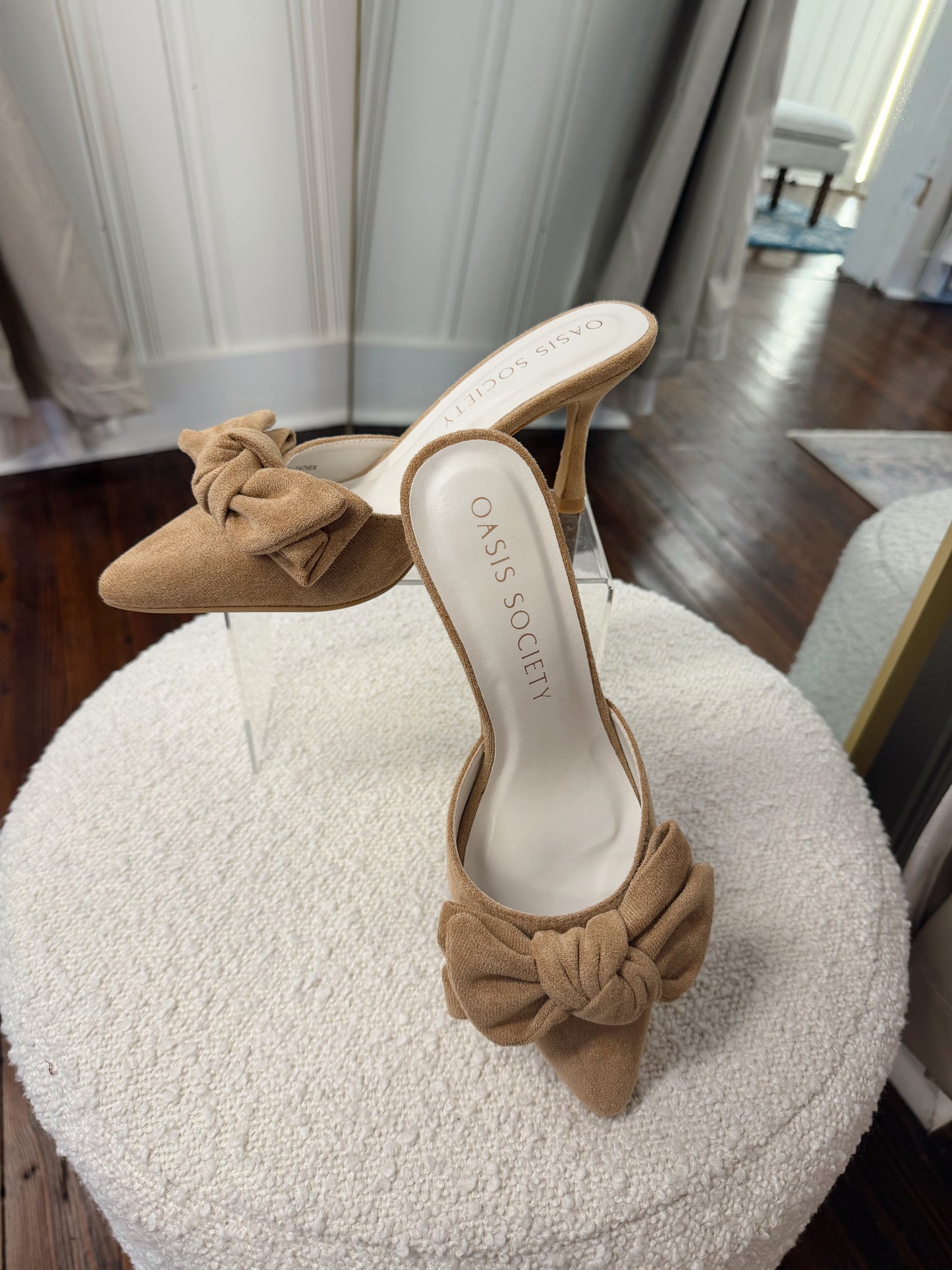 The Jane Sand Kitten Heel