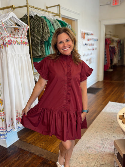 Hail State Puff Sleeve Dress