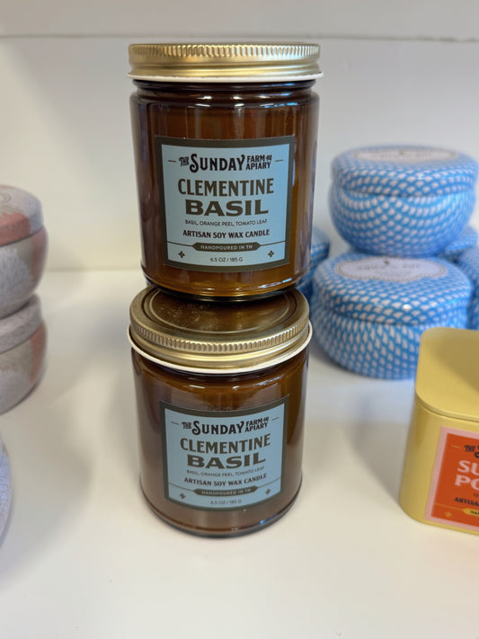Clementine Basil Candle