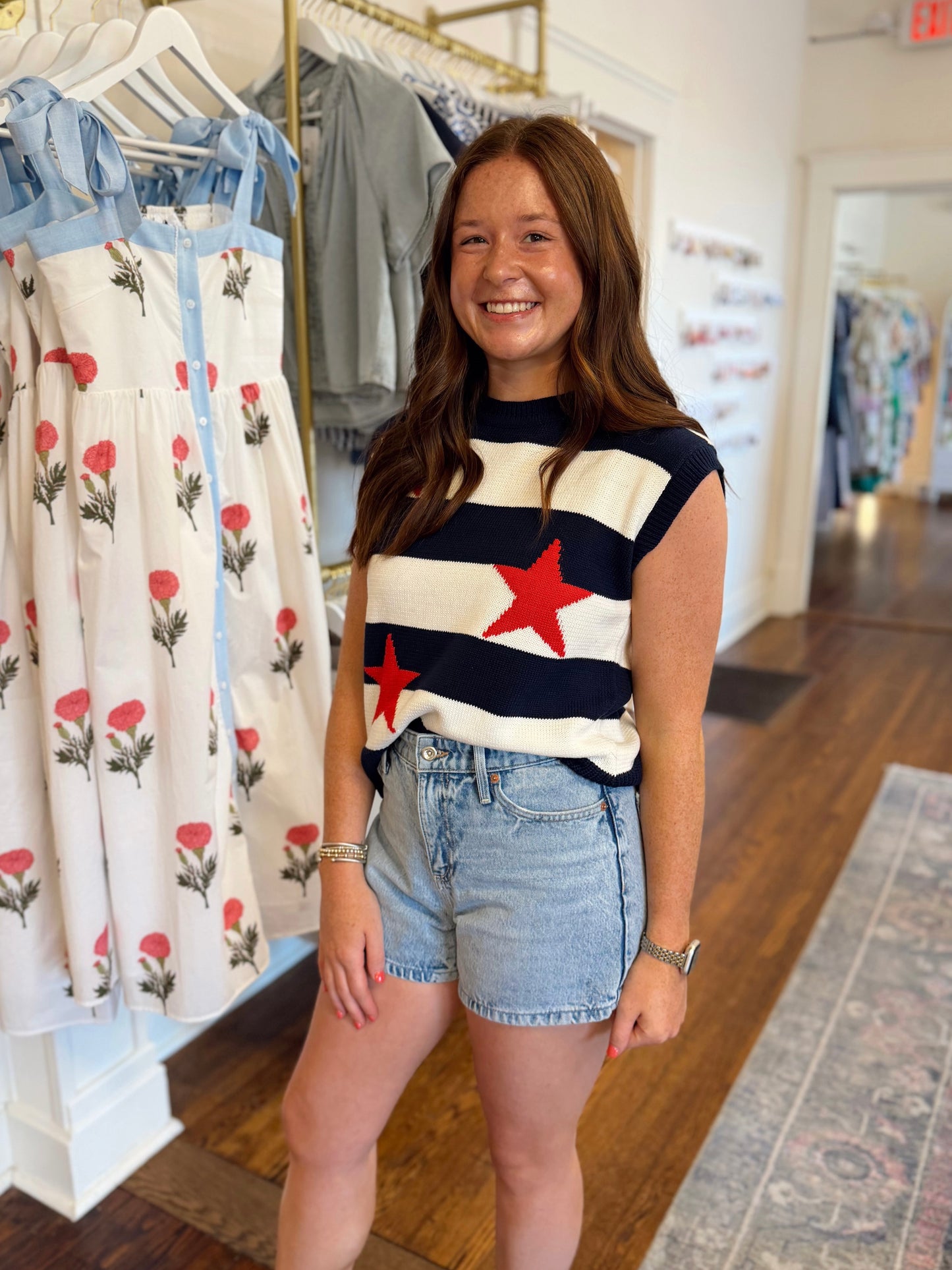 Stars and Stripes Knit Sweater