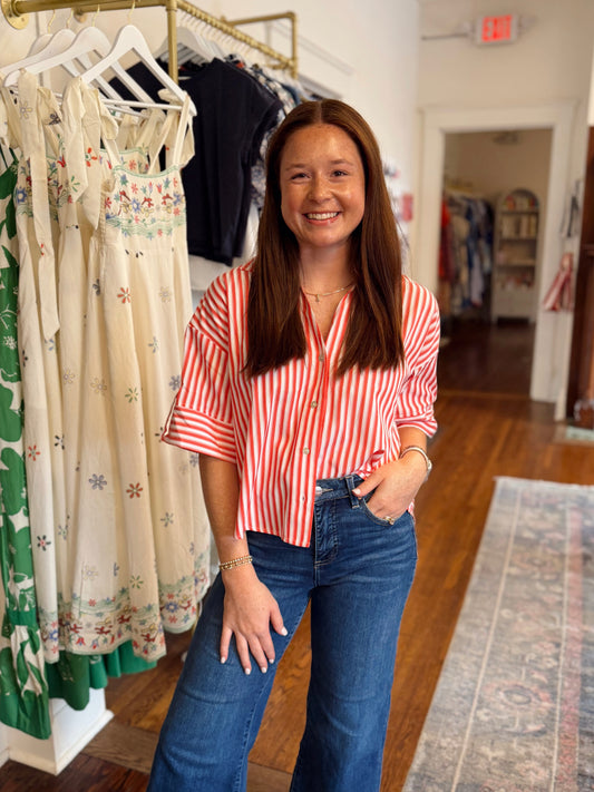 Summer Kickoff Top - Red
