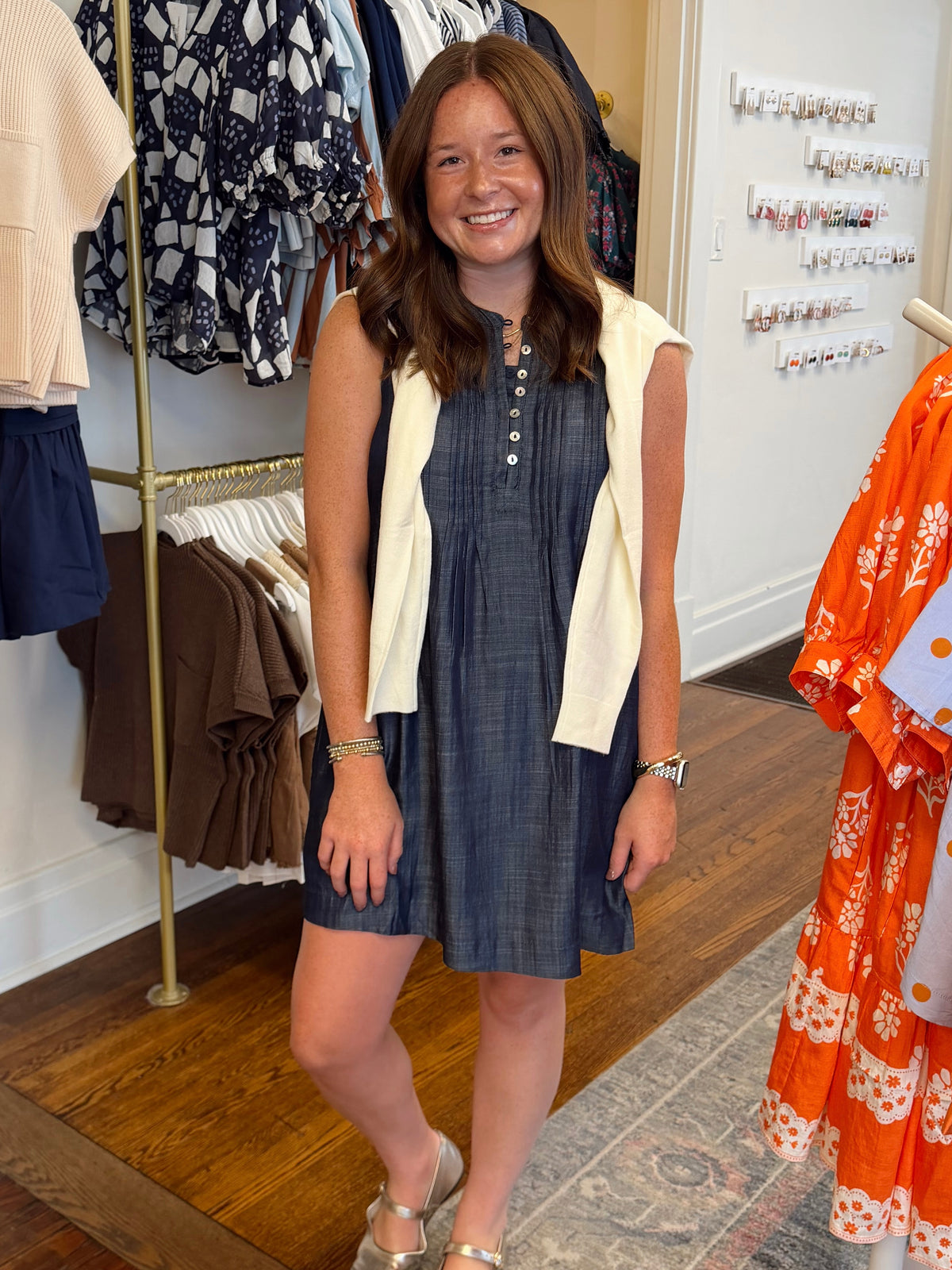Kassidy Sleeveless Denim Dress