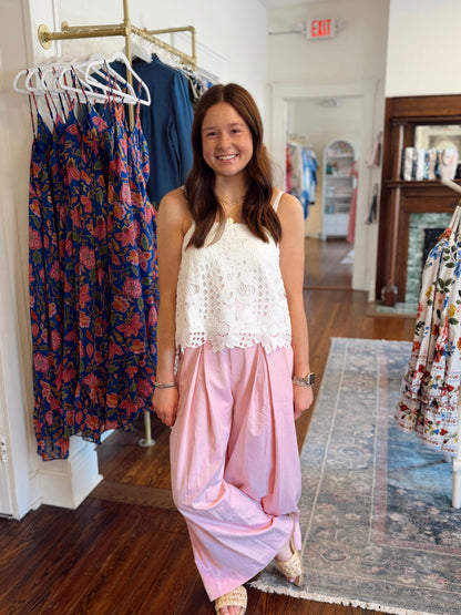 Stella Pink Wide Leg Pants