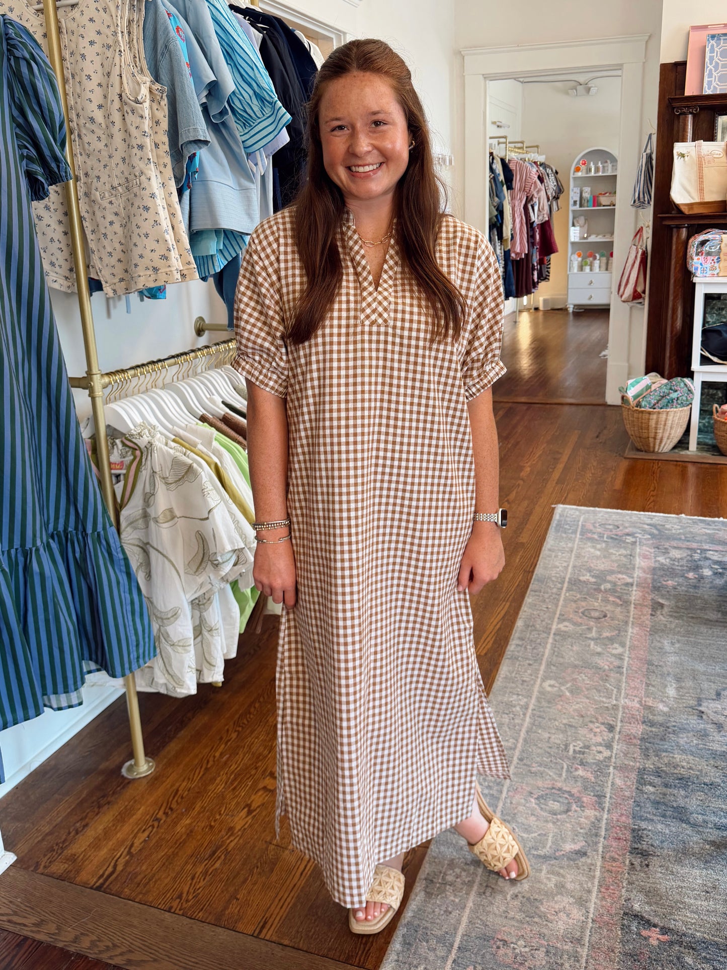 Lainey Camel Dress