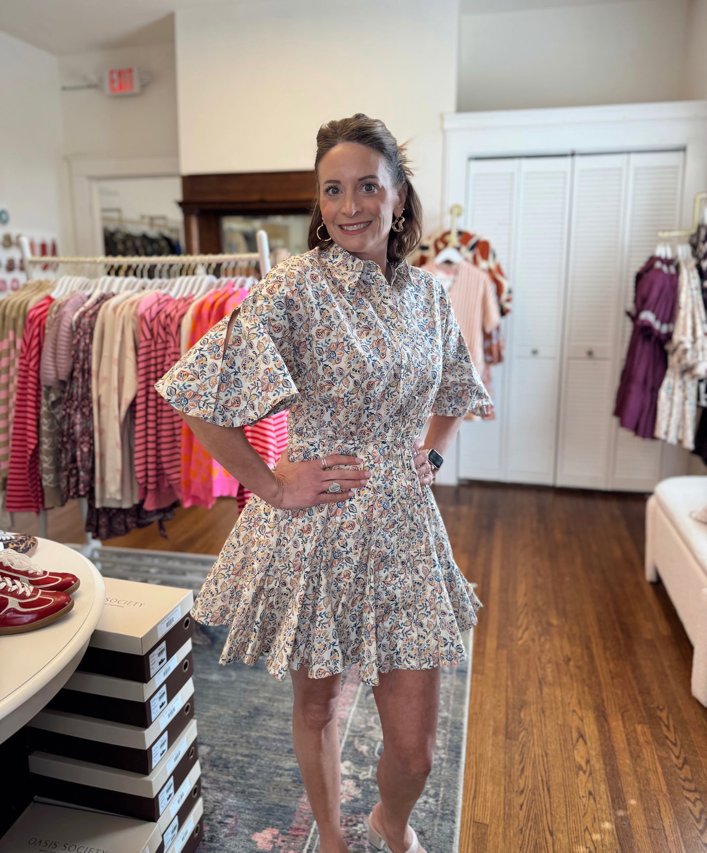 Portia Floral Print Dress