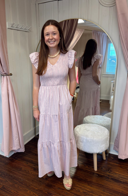 Lula Striped Sunfire Dress