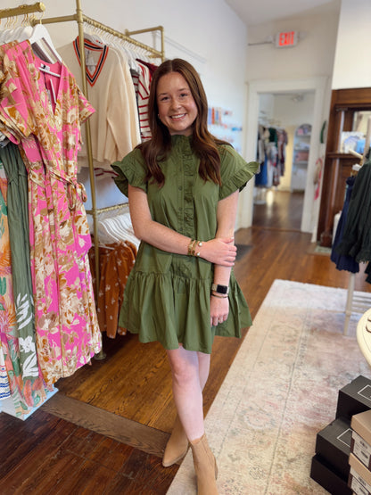 Hampton Green Ruffle Dress