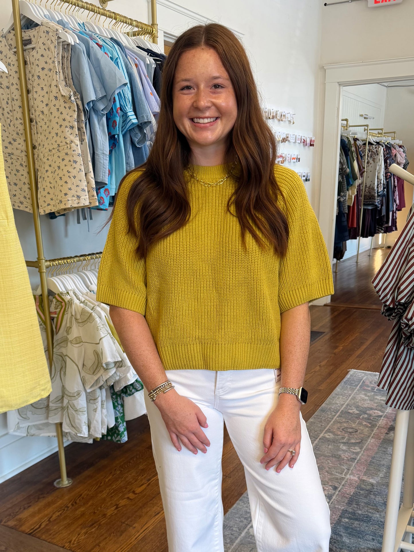 Dylann Short Sleeve Sweater