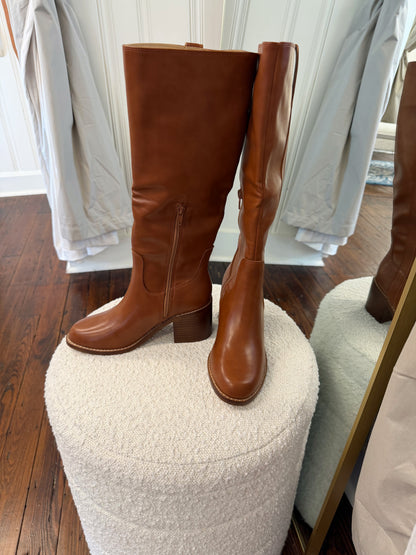 The Harriet Brown Tall Riding Boot