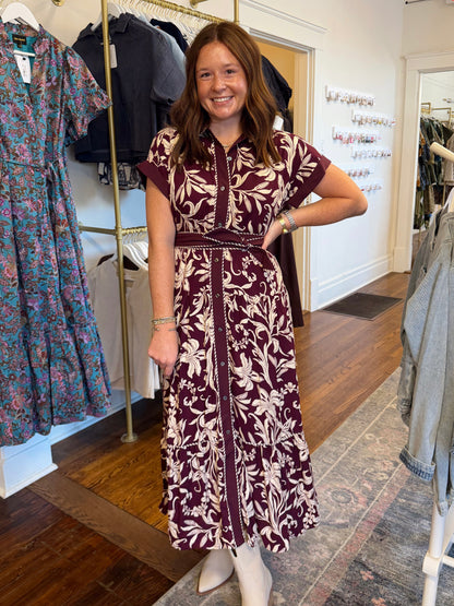 Mandie Plum Maxi Dress