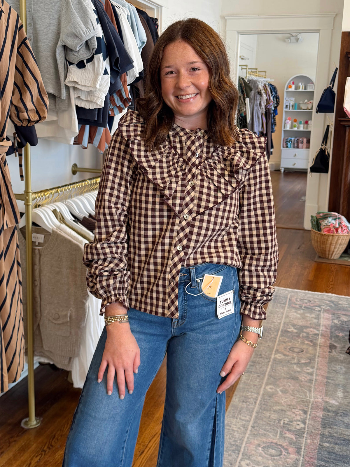 Trudy Checkered Button Down