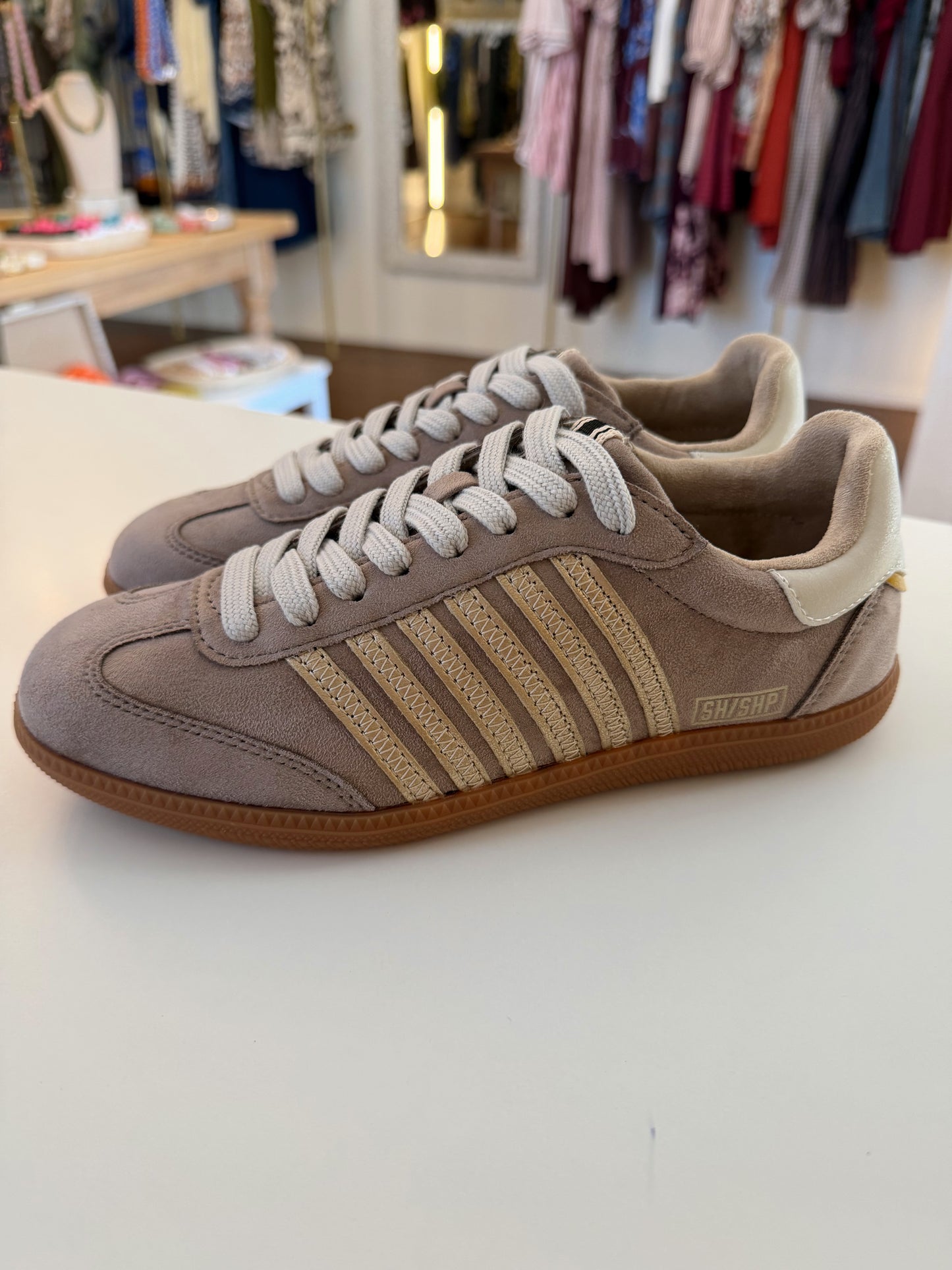 Stevie Mink Suede Sneaker