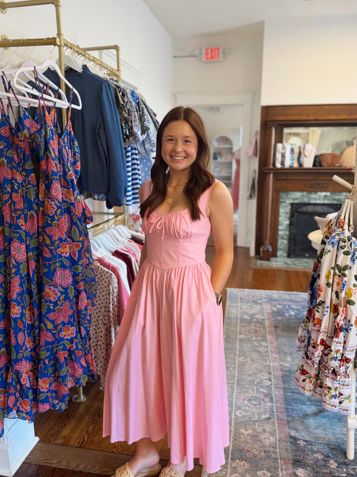 Strawberry Milk Princess Waist Dress