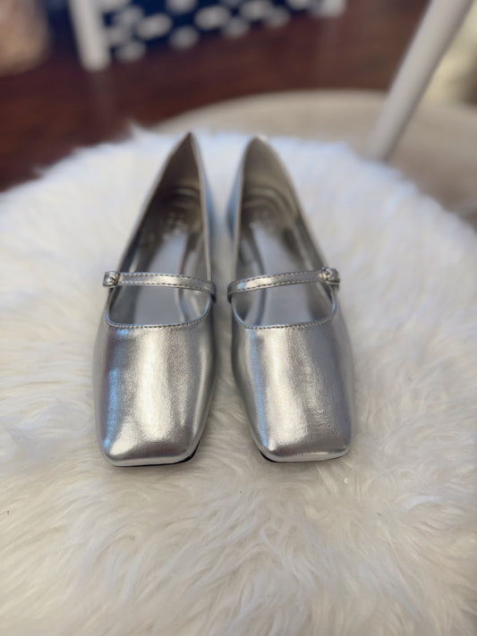 Adele Silver Ballet Flat
