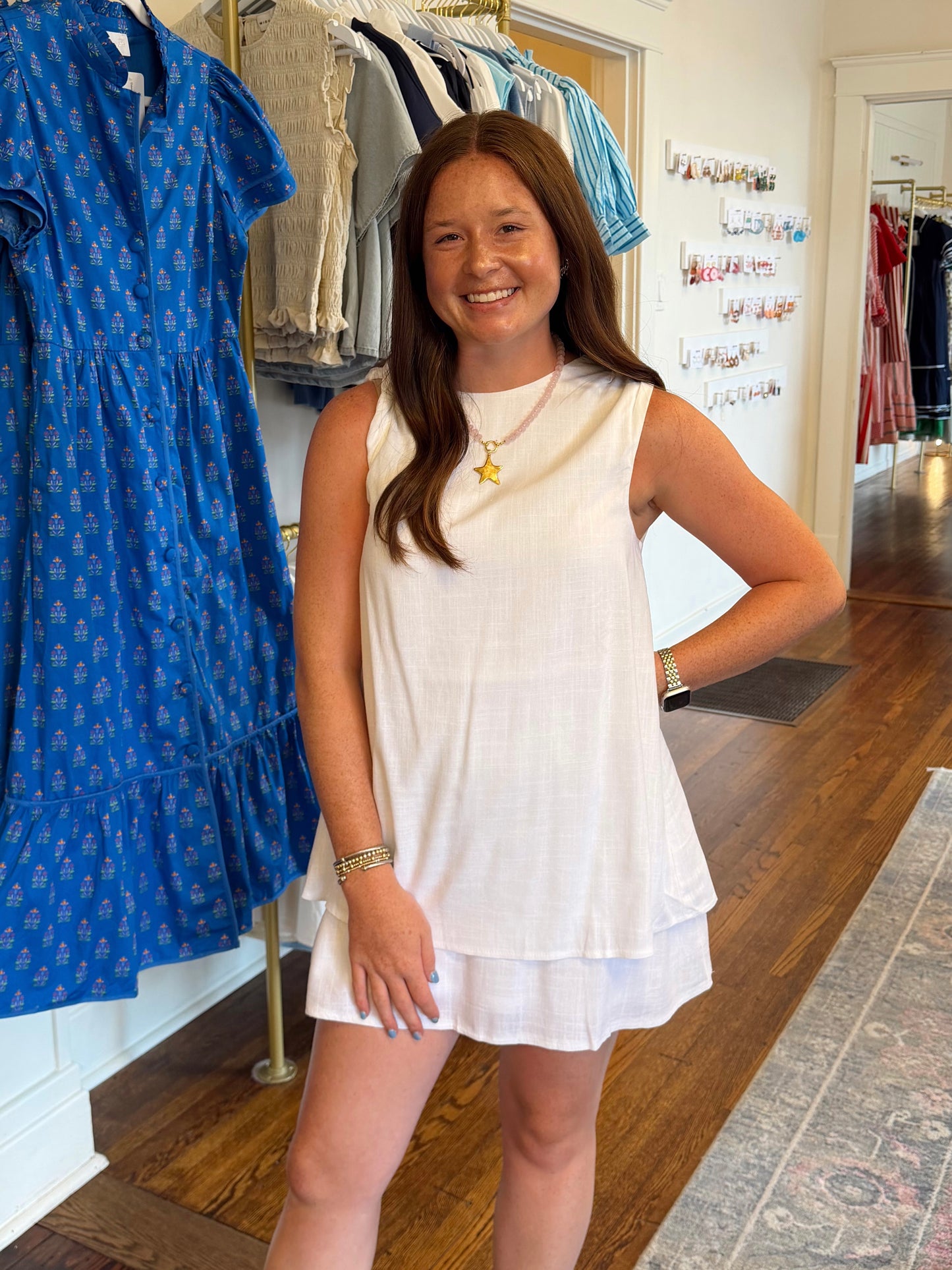 Linen Layered Twisted Dress
