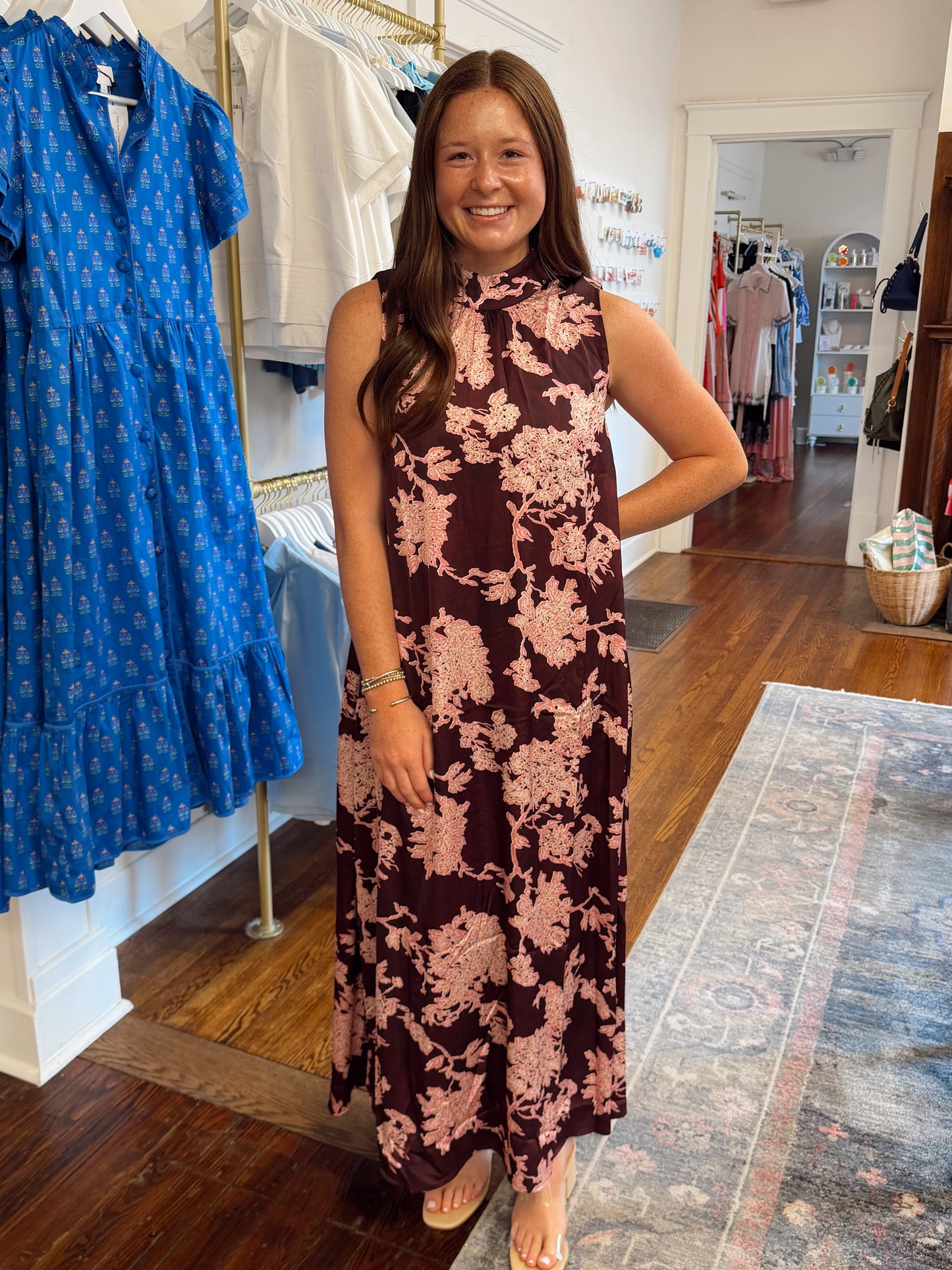 Brooklyn Burgundy Satin Dress