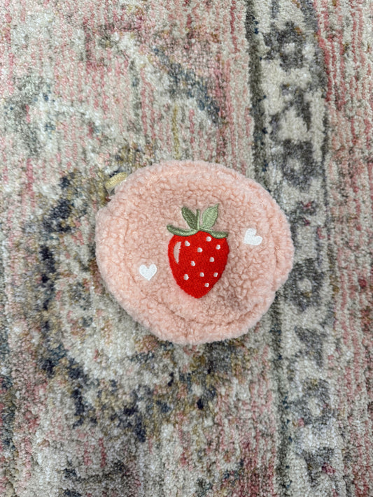 Strawberry Teddy Pouch