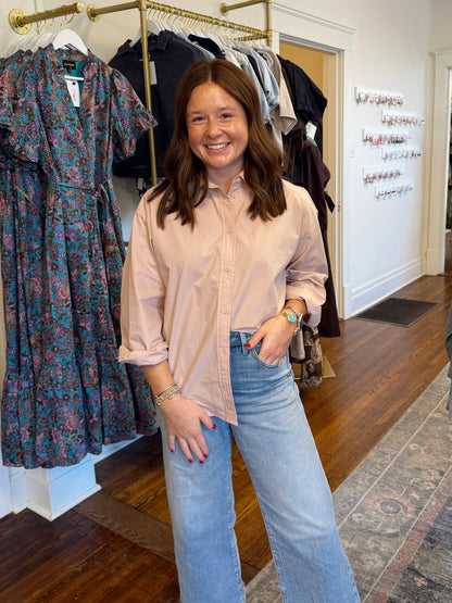 Pale Pink Button Down