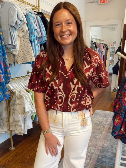 Sierra Tie Tassel Top