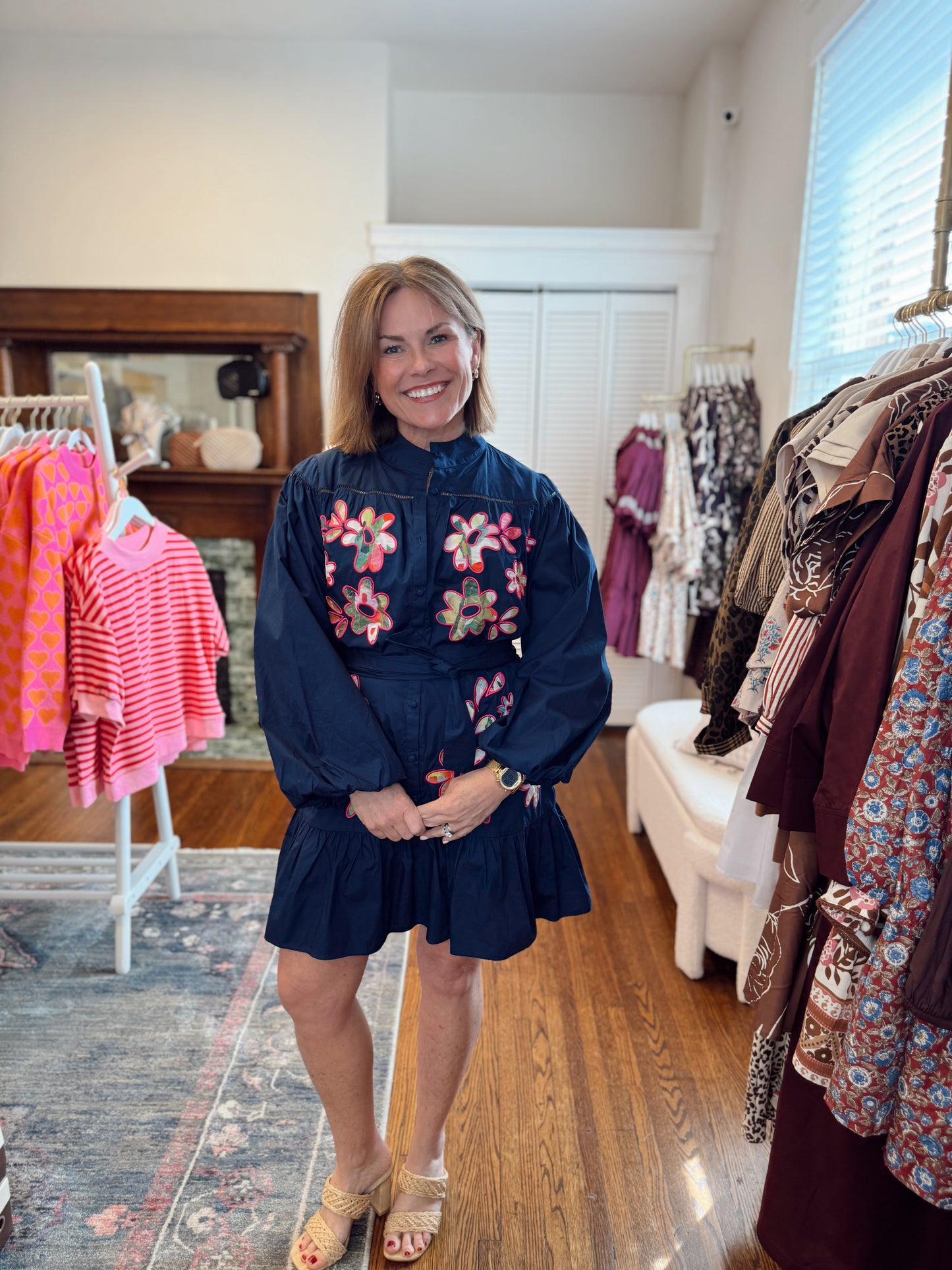 Enchanted Floral Navy Dress