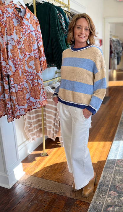 Springtime Stripe Sweater