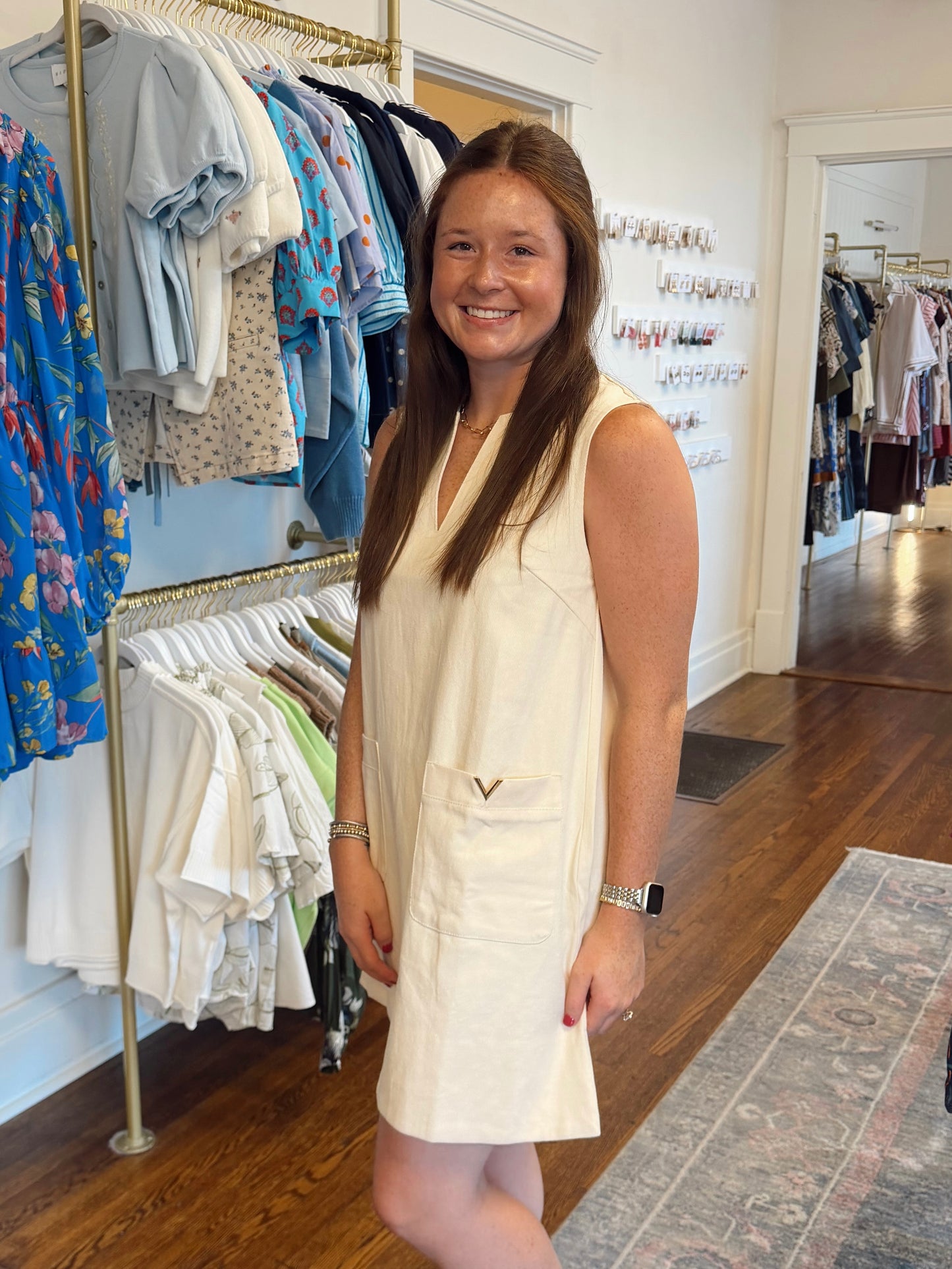 The Katie Dress - Ecru
