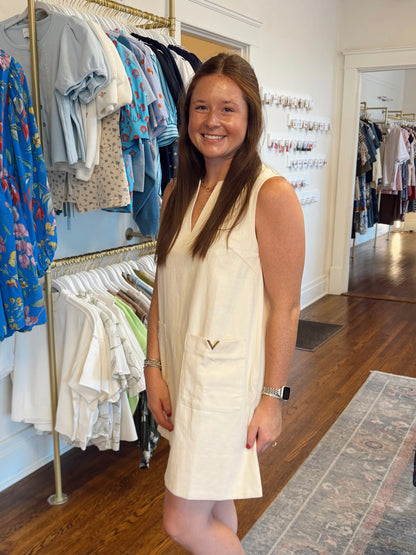 The Katie Dress - Ecru