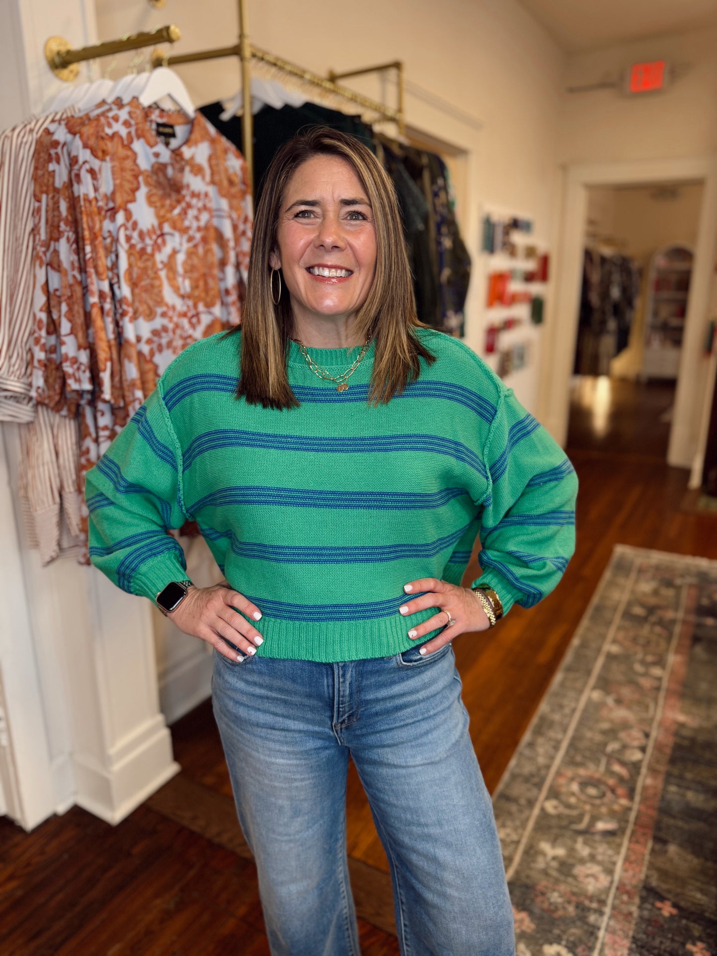 Reese Lightweight Sweater - Green