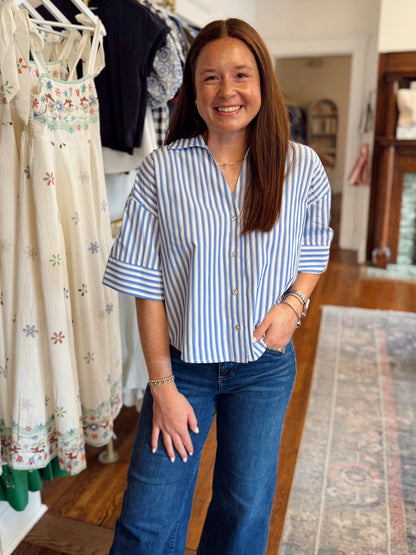Summer Kickoff Top - Blue