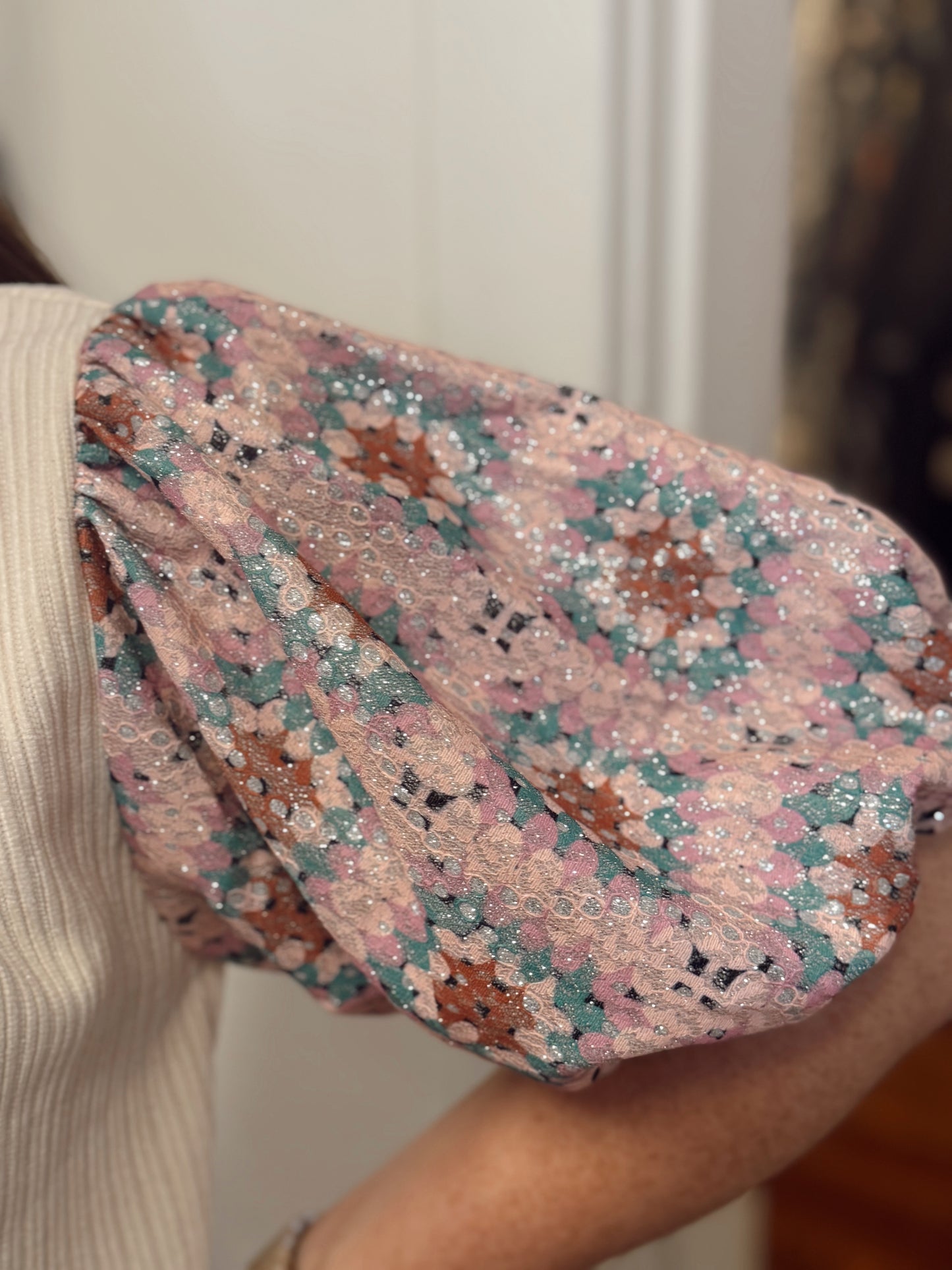 Carmine Corduroy Puff Sleeve Top