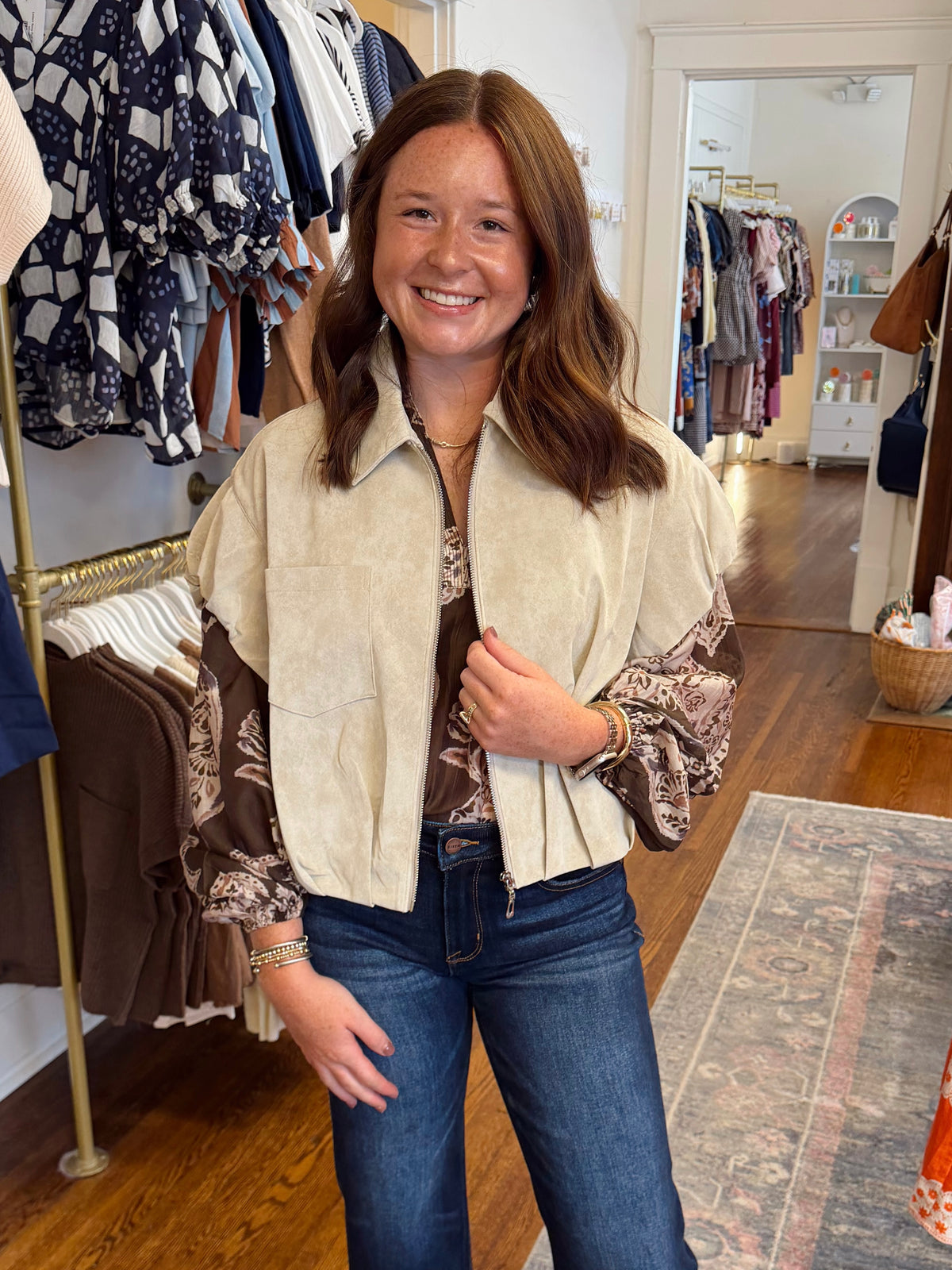 Maisie Cream Sleeveless Jacket