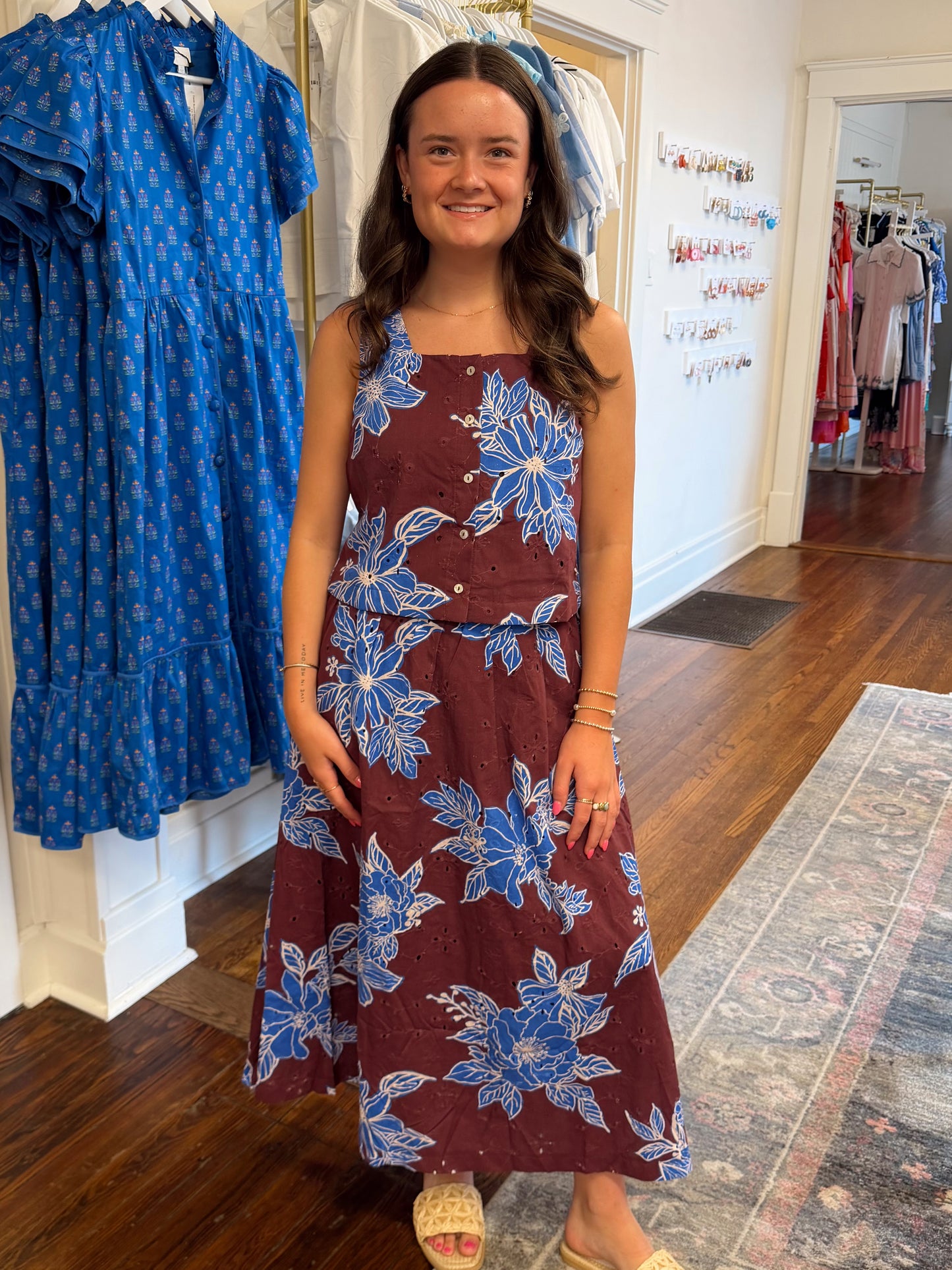 Hadley Wine Sleeveless Top