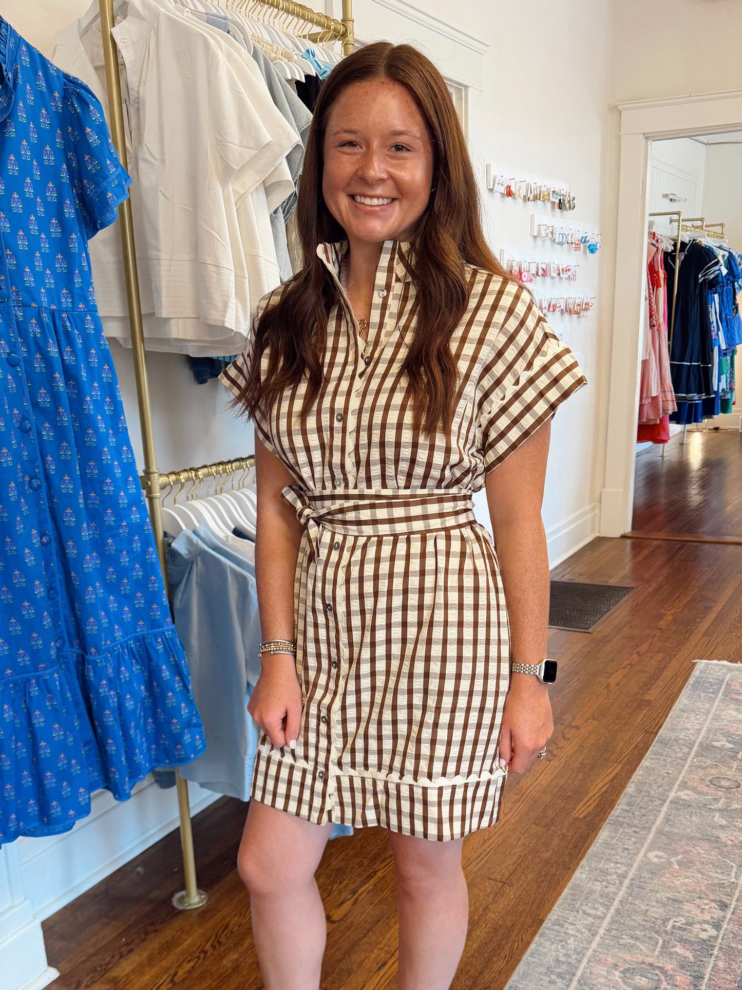 Perry Campbell Brown Dress