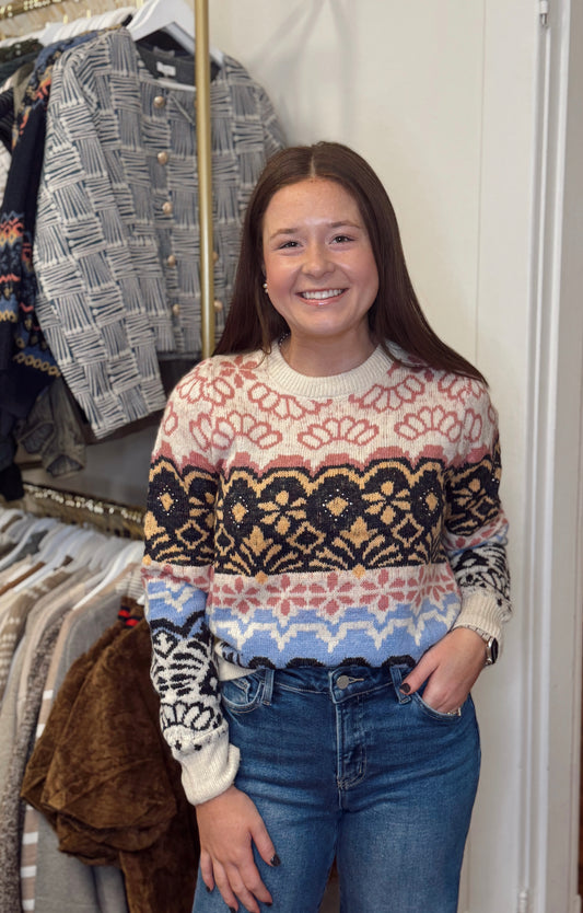 Winter White Fair Isle Sweater