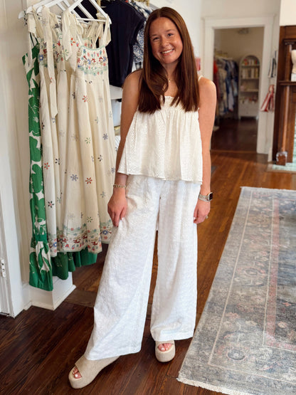 Everyday Eyelet Set - White