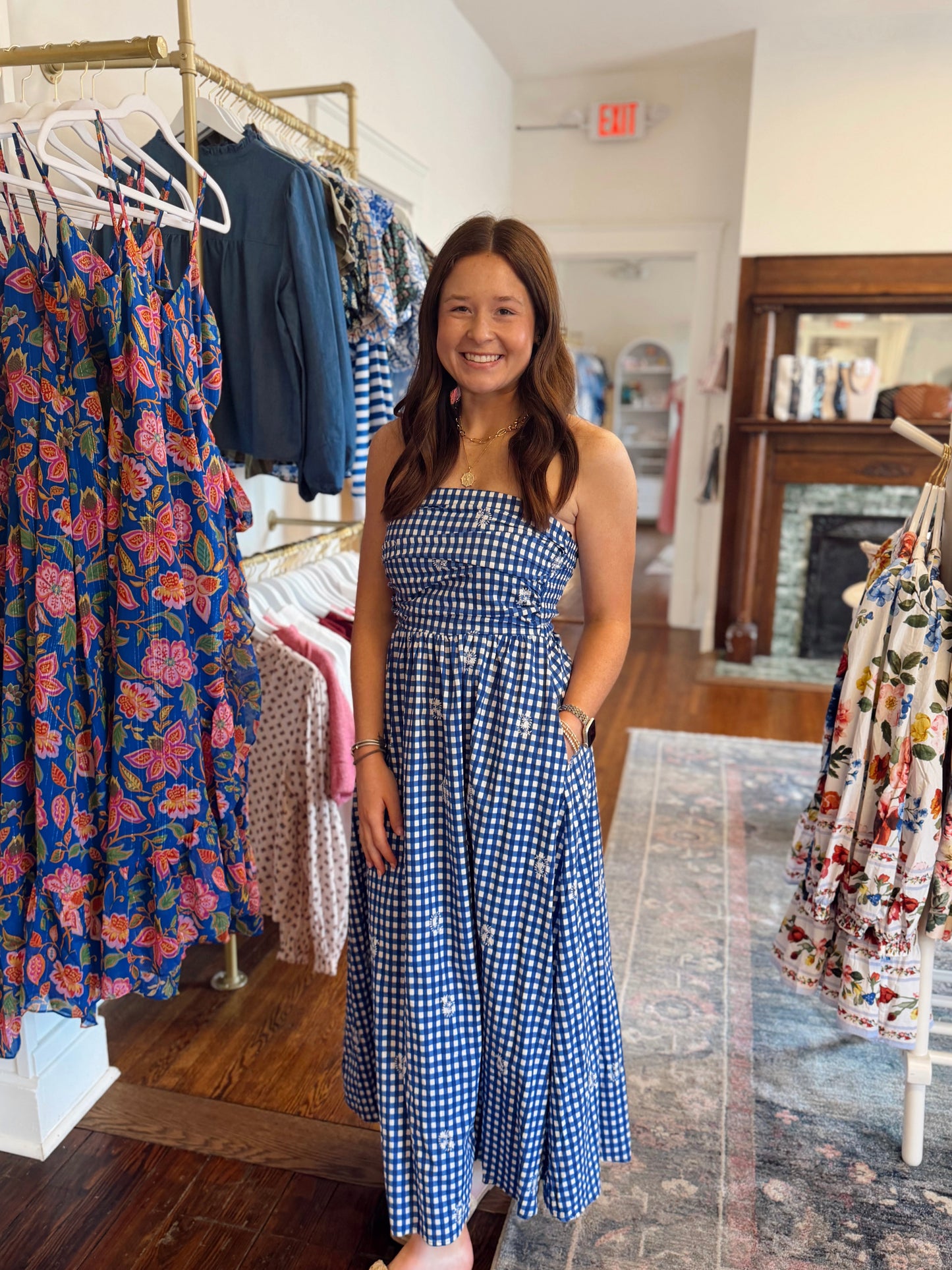 Azure Lace Maxi Dress
