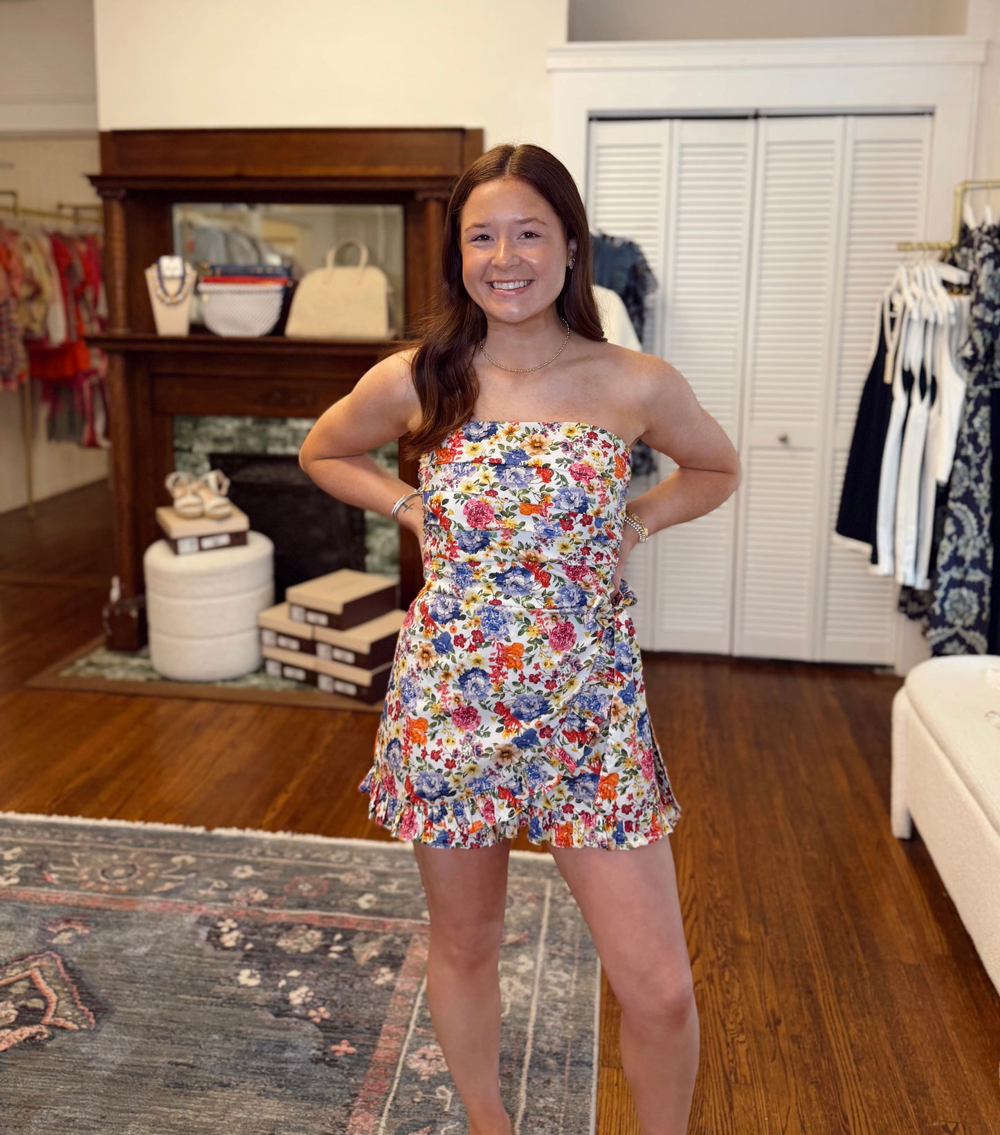 Katie Floral Ruffle Romper