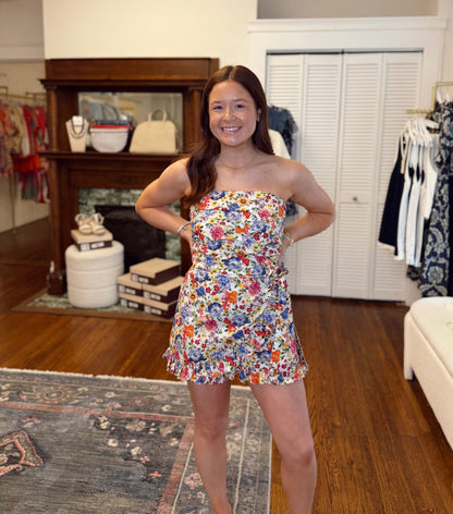 Katie Floral Ruffle Romper