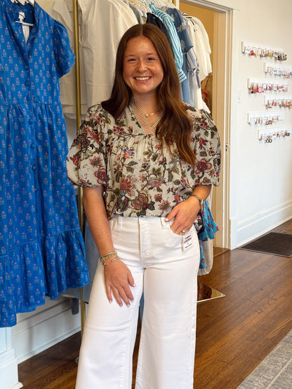 Allie Fall Floral Top